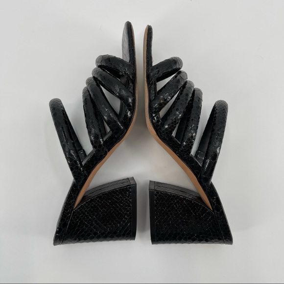 Donald Pliner Wes Block Heel Mule Black Size 7 - Picture 11 of 15